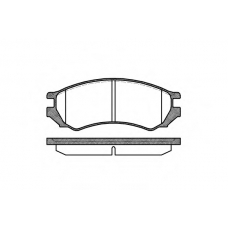0344.00 REMSA Комплект тормозных колодок, дисковый тормоз