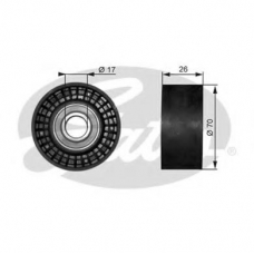 T38018 GATES Паразитный / ведущий ролик, поликлиновой ремень