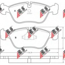 36783 ABS Комплект тормозных колодок, дисковый тормоз