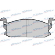 AC058257D AC Delco Комплект тормозных колодок, дисковый тормоз