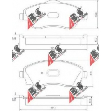 37213 OE ABS Комплект тормозных колодок, дисковый тормоз