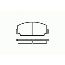 0075 00 KAWE Комплект тормозных колодок, дисковый тормоз