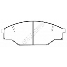 FBP1032 FIRST LINE Комплект тормозных колодок, дисковый тормоз