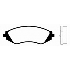 J PA-W03AF JAPANPARTS Комплект тормозных колодок, дисковый тормоз