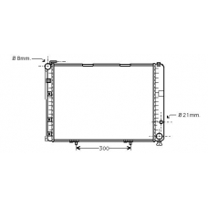 MS2236 AVA Радиатор, охлаждение двигателя