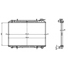 529534 NRF Радиатор, охлаждение двигателя