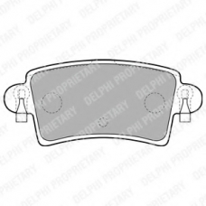 LP1747 DELPHI Комплект тормозных колодок, дисковый тормоз