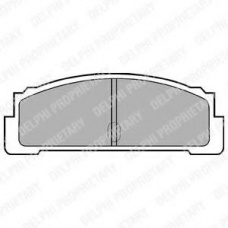 LP29 DELPHI Комплект тормозных колодок, дисковый тормоз