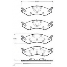 BLF891 QUINTON HAZELL Комплект тормозных колодок, дисковый тормоз