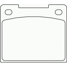 2008802 TEXTAR Комплект тормозных колодок, дисковый тормоз