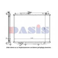 070142N AKS DASIS Радиатор, охлаждение двигателя