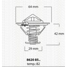 8620 8582 TRISCAN Термостат, охлаждающая жидкость