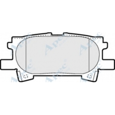 PAD1345 APEC Комплект тормозных колодок, дисковый тормоз