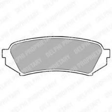 LP1438 DELPHI Комплект тормозных колодок, дисковый тормоз