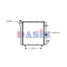 180780N AKS DASIS Радиатор, охлаждение двигателя