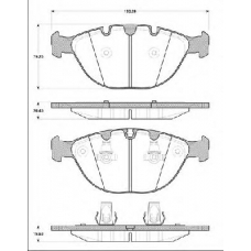 BLF1403 QUINTON HAZELL Комплект тормозных колодок, дисковый тормоз