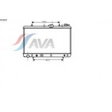 HY2029 AVA Радиатор, охлаждение двигателя