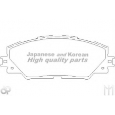 T113-15 ASHUKI Комплект тормозных колодок, дисковый тормоз