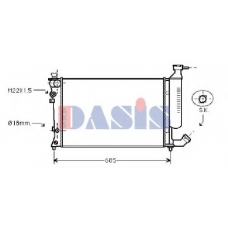 060003N AKS DASIS Радиатор, охлаждение двигателя
