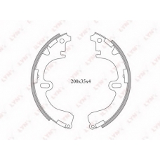 BS7503 LYNX Bs7503 барабанные тормозные колодки lynx