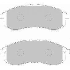 FD7134A NECTO Комплект тормозных колодок, дисковый тормоз