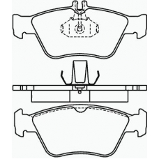 MDB1736 MINTEX Комплект тормозных колодок, дисковый тормоз