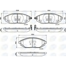 CBP32150 COMLINE Комплект тормозных колодок, дисковый тормоз