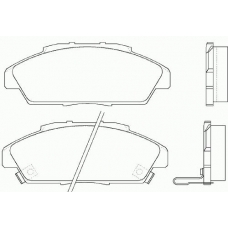 MDB1510 MINTEX Комплект тормозных колодок, дисковый тормоз