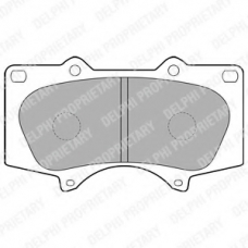LP1782 DELPHI Комплект тормозных колодок, дисковый тормоз