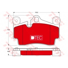 GDB1653DTE TRW Комплект тормозных колодок, дисковый тормоз