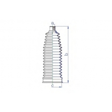 K5536 DA SILVA Пыльник, рулевое управление