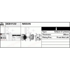 DC84122 EDR Тормозной суппорт