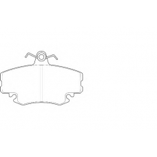 WBP21463B WAGNER LOCKHEED Комплект тормозных колодок, дисковый тормоз