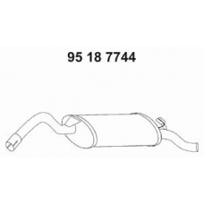 95 18 7744 EBERSPACHER Глушитель выхлопных газов конечный