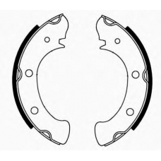 J GF-701AF JAPANPARTS Комплект тормозных колодок