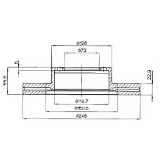 BSF3687 QUINTON HAZELL Тормозной диск