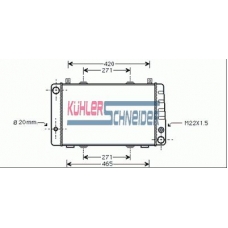 4800051 KUHLER SCHNEIDER Радиатор, охлаждение двигател