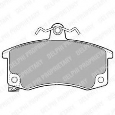 LP1889 DELPHI Комплект тормозных колодок, дисковый тормоз