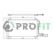 PR 3546C1 PROFIT Конденсатор, кондиционер