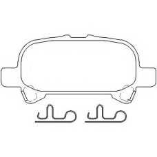 MDB2200 MINTEX Комплект тормозных колодок, дисковый тормоз