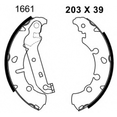 01661 BSF Комплект тормозных колодок