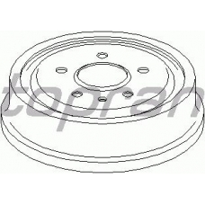 206 050 TOPRAN Тормозной барабан