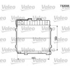 732095 VALEO Радиатор, охлаждение двигателя