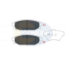 CBP36052 COMLINE Комплект тормозных колодок, дисковый тормоз