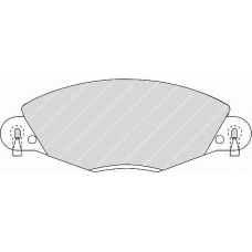 FDB1412 FERODO Комплект тормозных колодок, дисковый тормоз