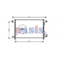 512022N AKS DASIS Конденсатор, кондиционер