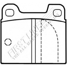 FBP1004 FIRST LINE Комплект тормозных колодок, дисковый тормоз