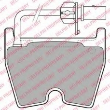 LP2089 DELPHI Комплект тормозных колодок, дисковый тормоз