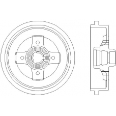 MBD040 MINTEX Тормозной барабан