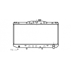 TO2126 AVA Радиатор, охлаждение двигателя